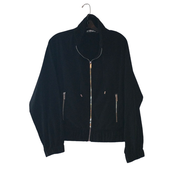 Calvin Klein Women's Utility Jacket Black Small/Medium All Weather - Picture 9 of 11